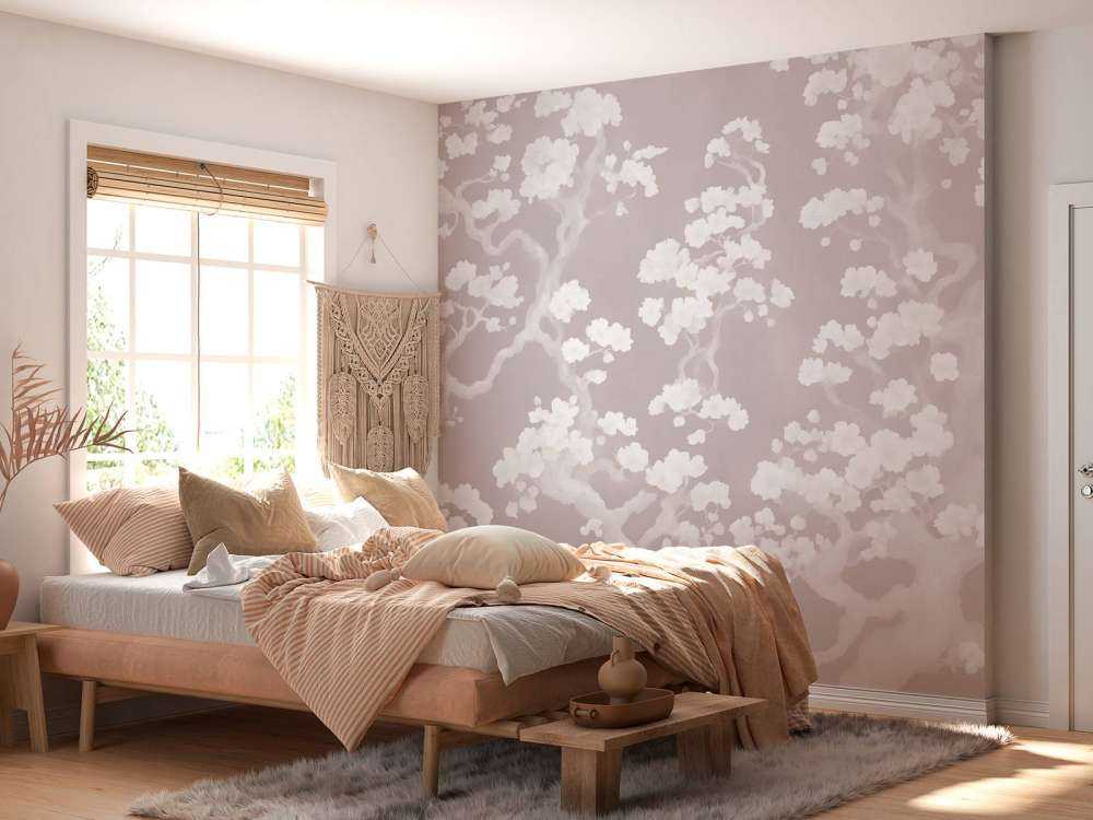 Meravigliosa foresta in fiore - rosa