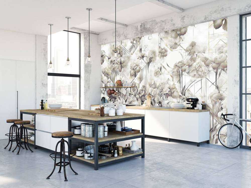 Enormi Iris Acquerello Verdi