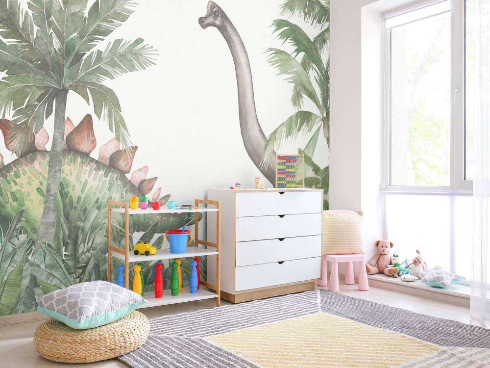 Dinosaurussen in de jungle