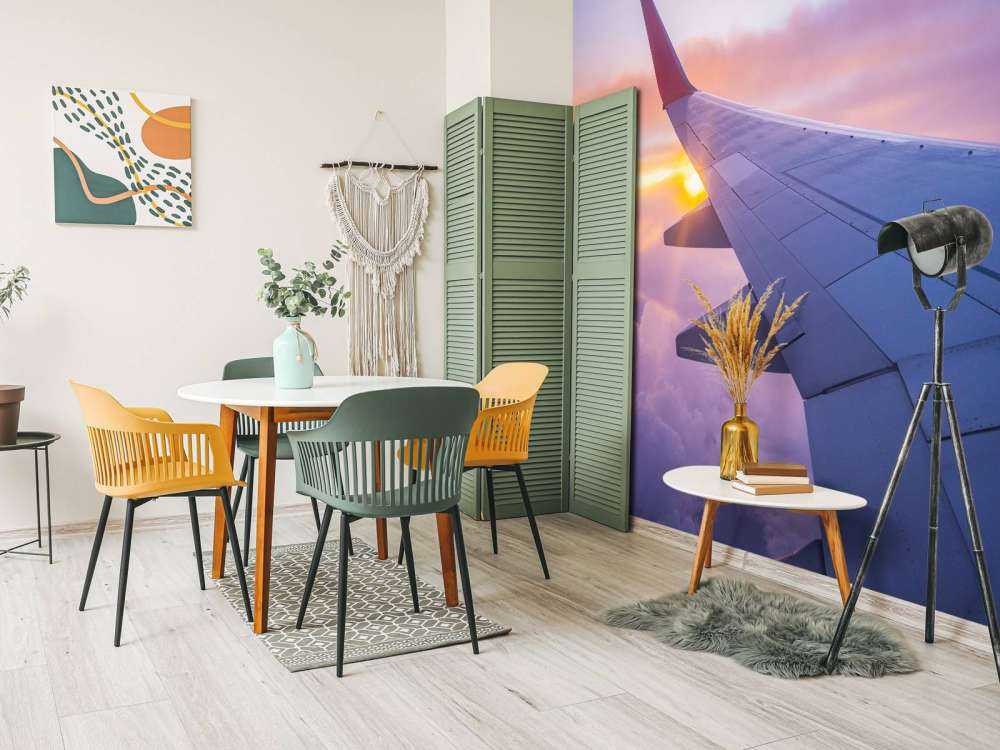 Ala dell'aereo tra le nuvole