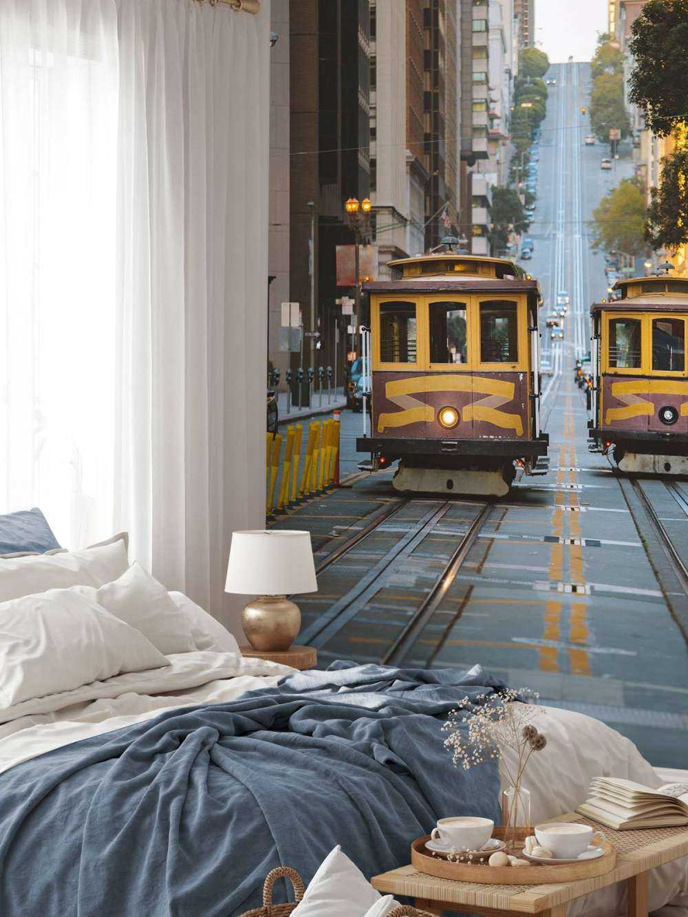 Tram gialli a San Francisco USA