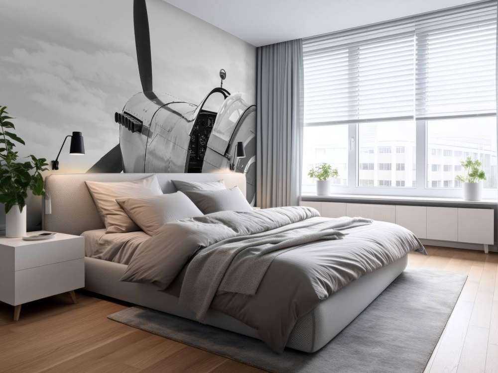 Vecchio aereo da caccia