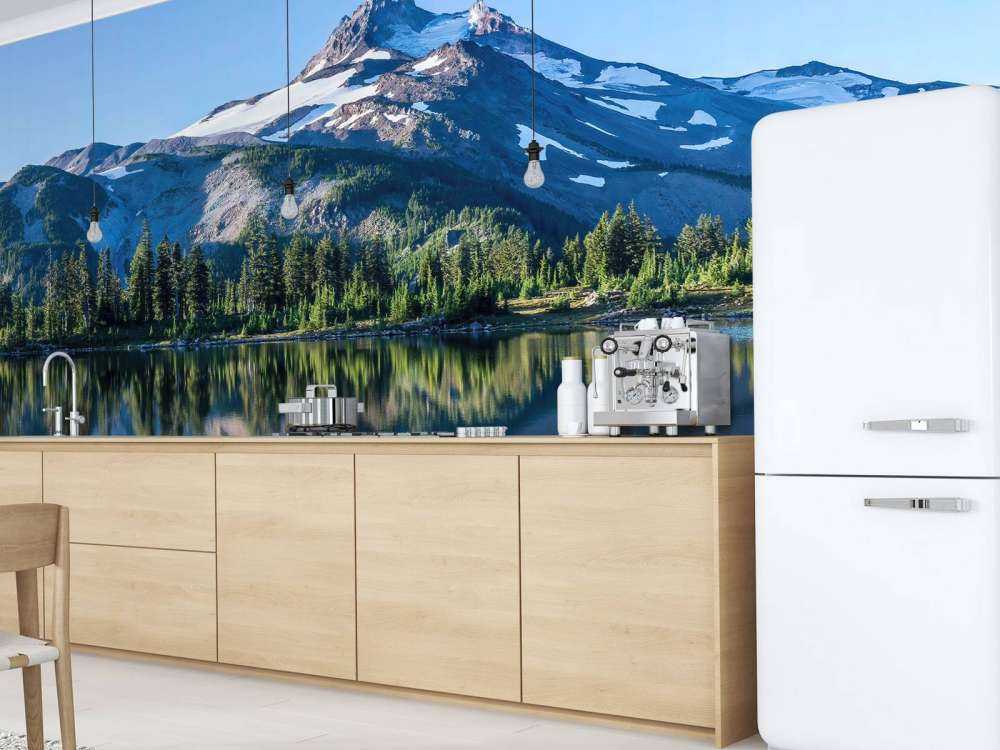 Carta da parati fotografica montagne di neve