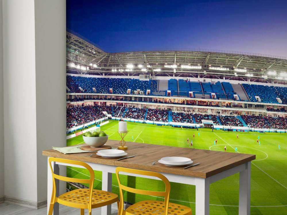 Panorama dello stadio di calcio