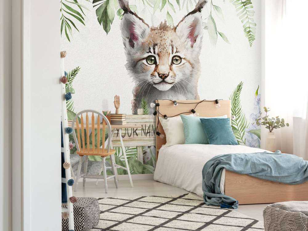 Baby lince nella giungla