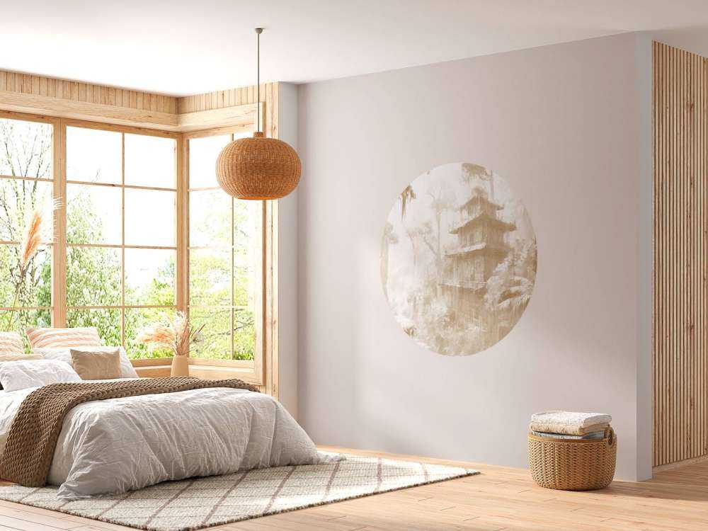 Capanna Nascosta nella Foresta Nebbiosa, taupe