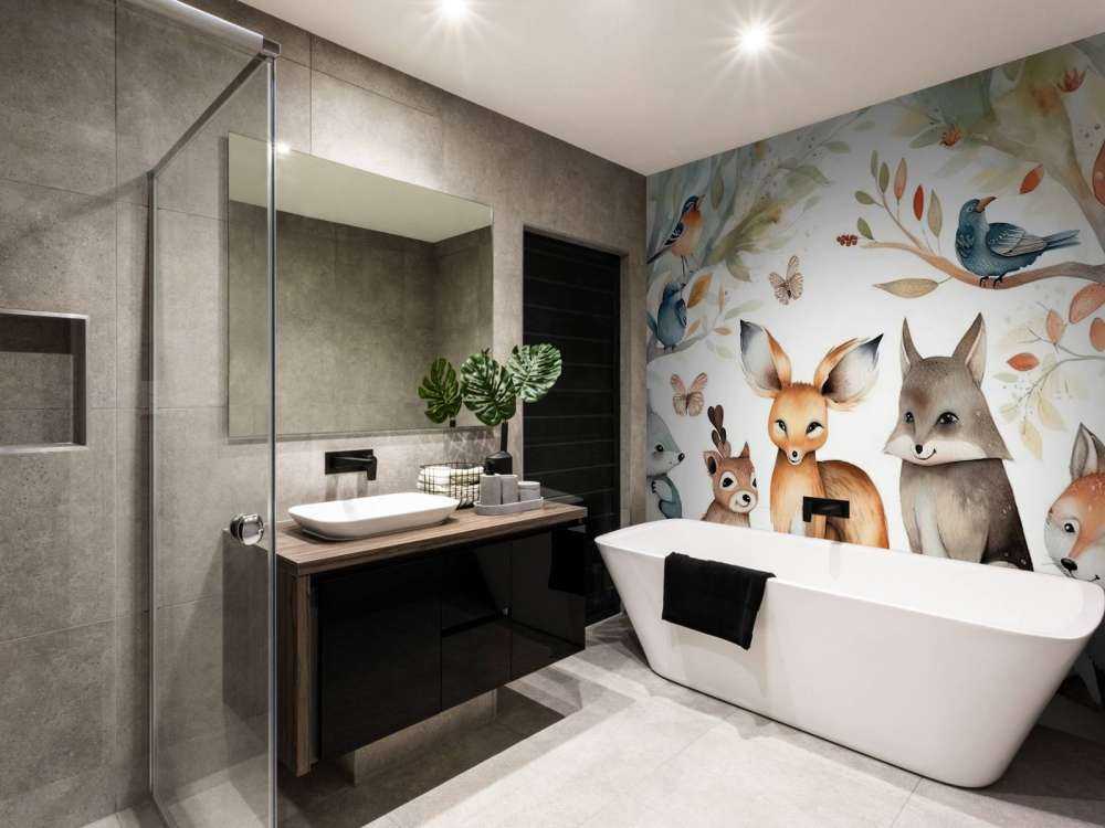 Narrazione del Bosco Insieme Acquerello