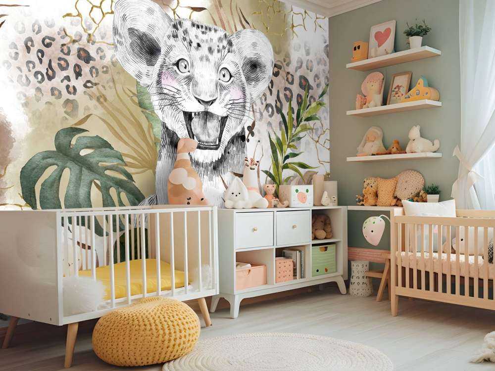 Piccolo leone di Savana