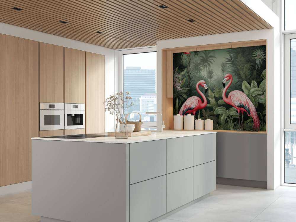 Flamingo Floral Oasis