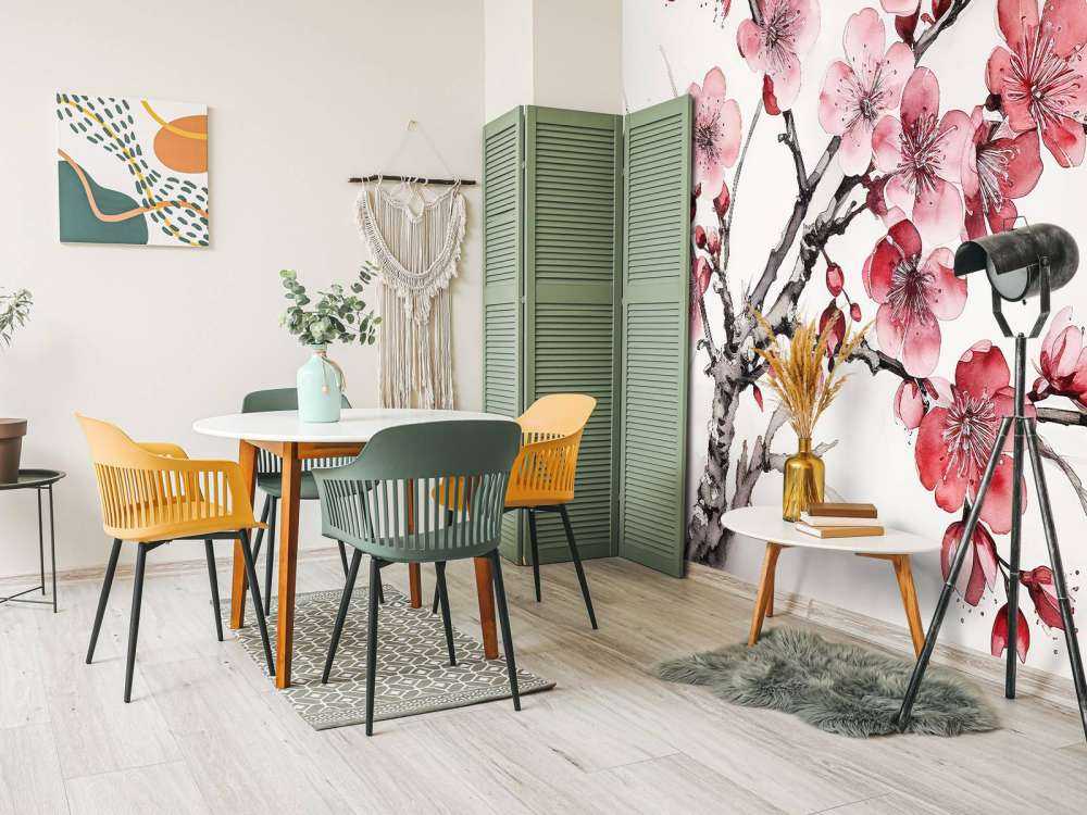 Rami di Fiori di Ciliegio a Inchiostro #6