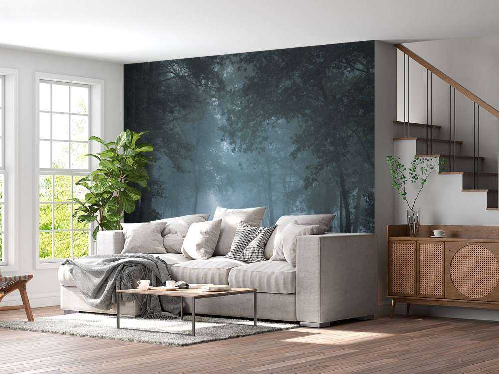 Sentiero della foresta nebbiosa