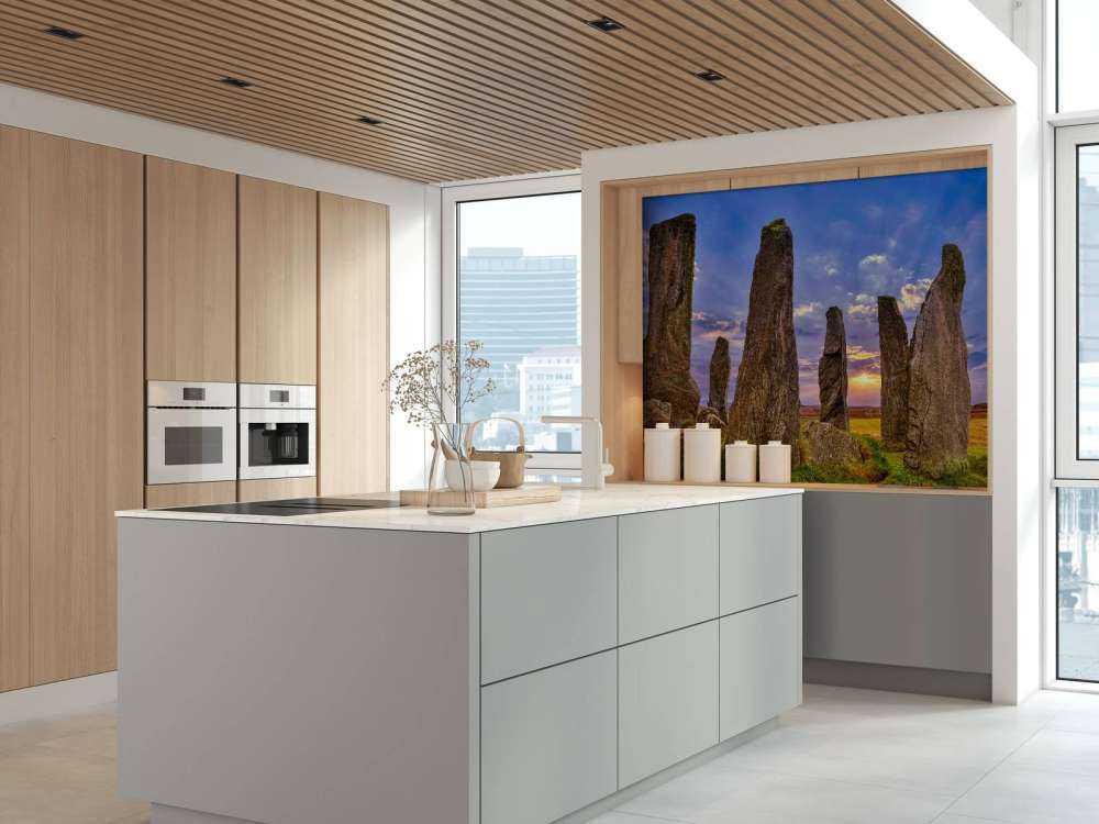 Pietre erette al tramonto