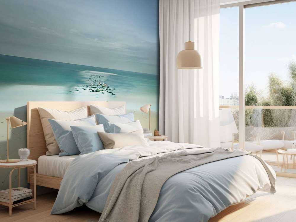 Mare calmo con gabbiani