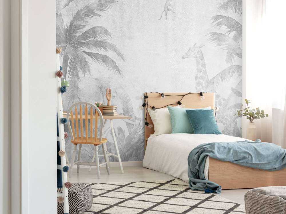 Allegri animali della giungla sul cemento