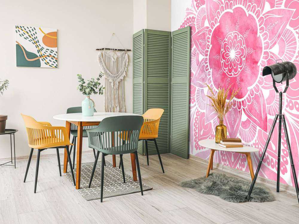 Mandala con motivo floreale