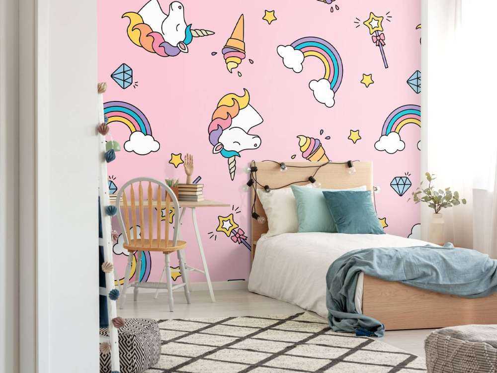 Modello unicorno colorato