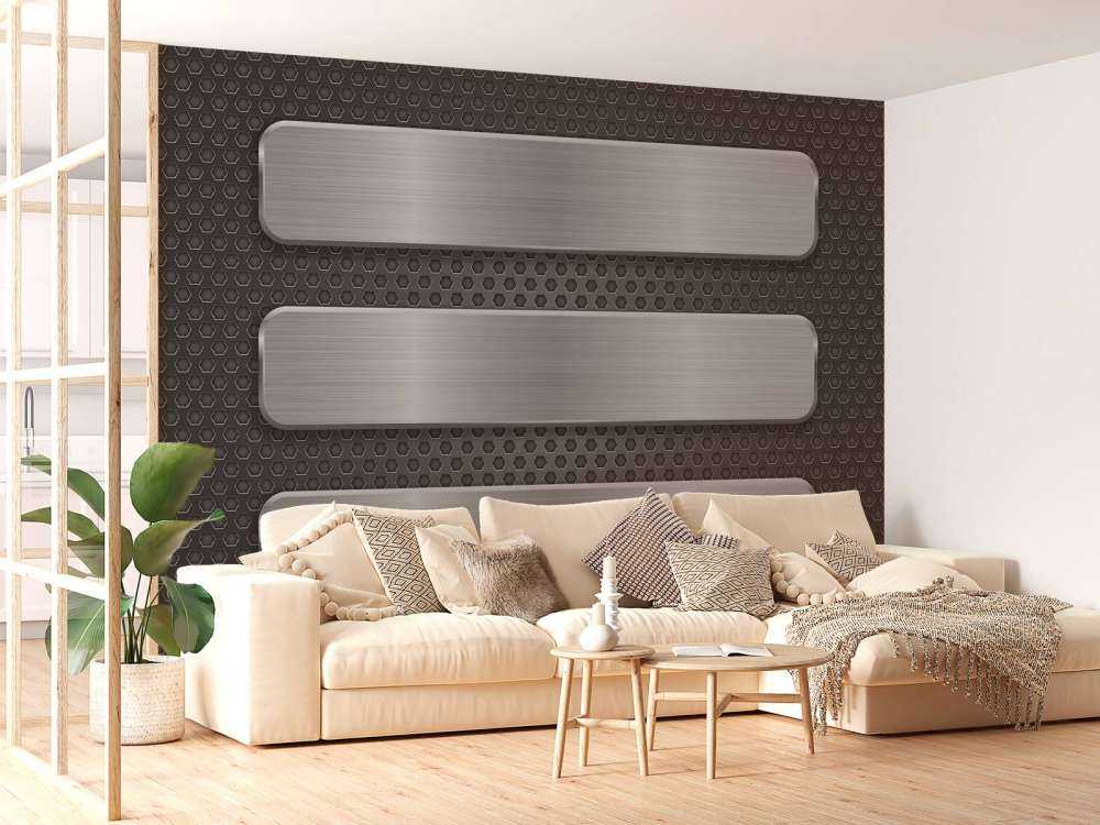 Sfondo metallico con piastre