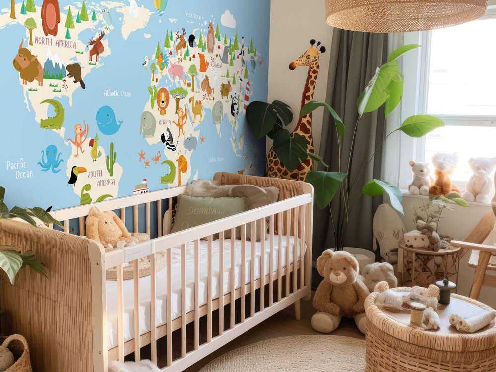 Mappa del mondo animali