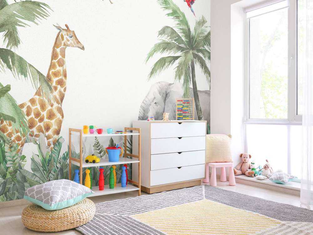 Animali giungla colorati