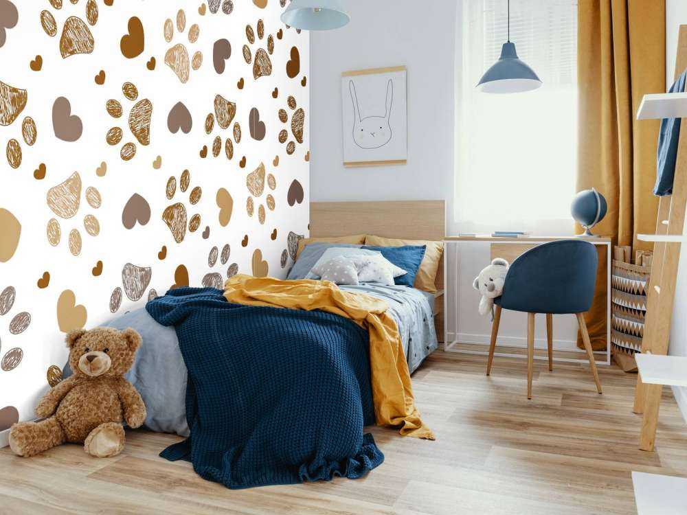 Zampe di cane marrone