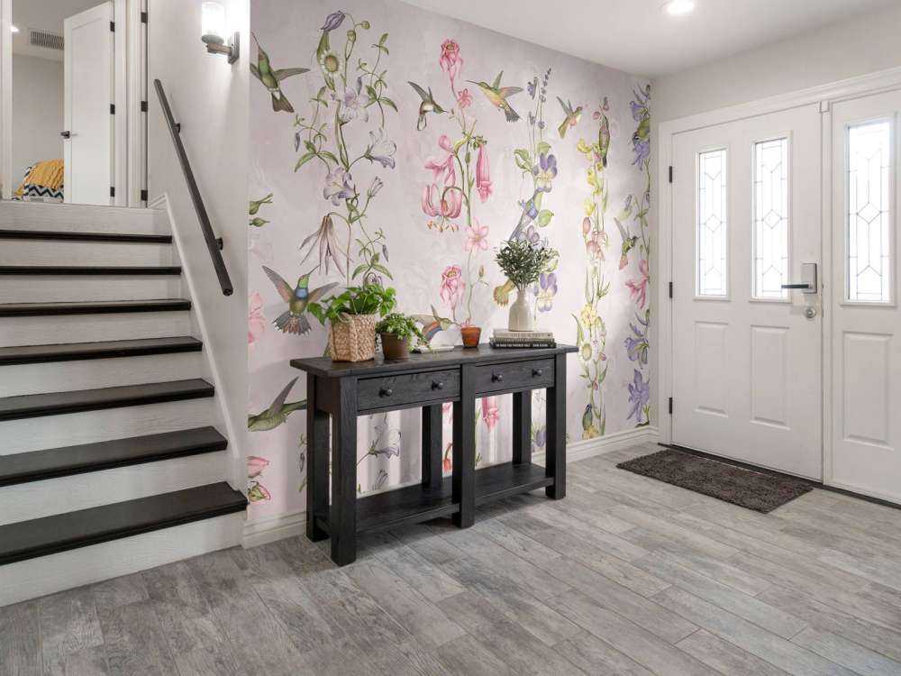 Fiori di prato e giardino rosa