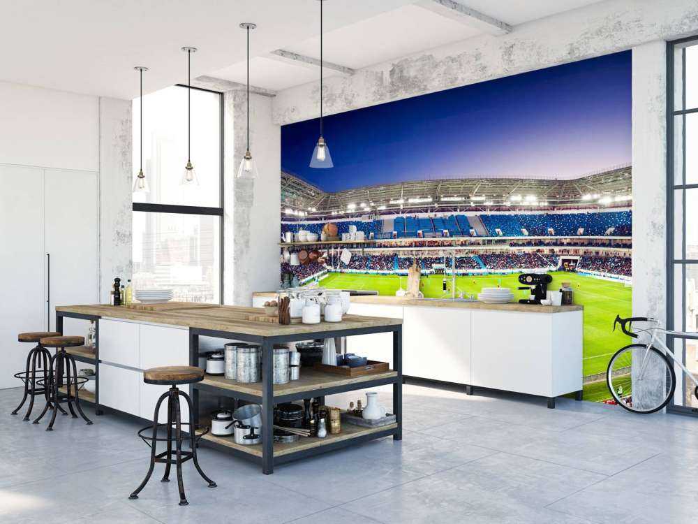 Panorama dello stadio di calcio