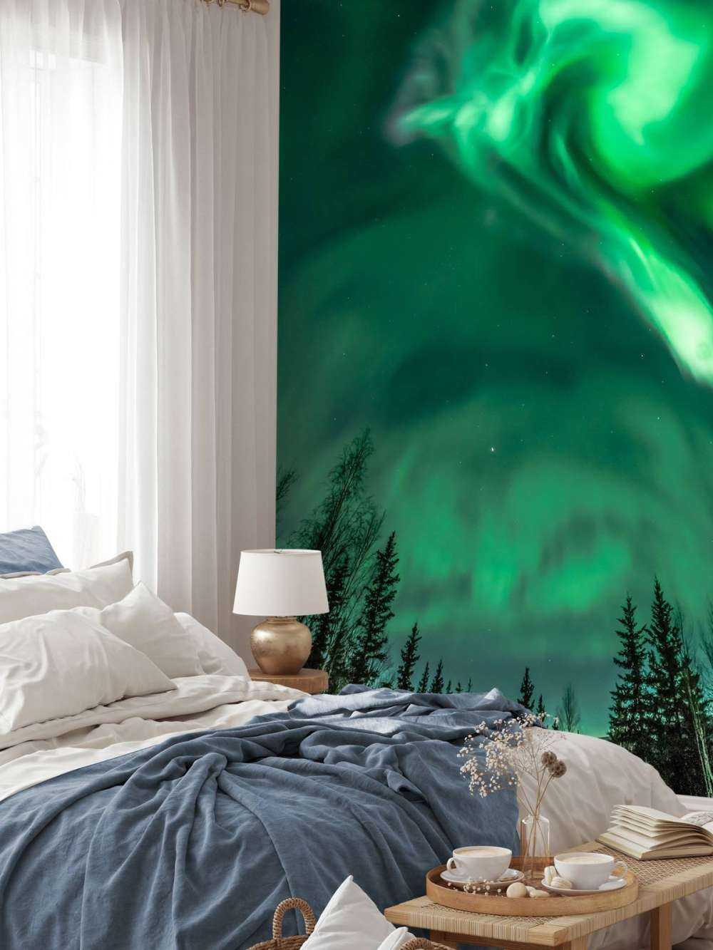 Aurora boreale a spirale