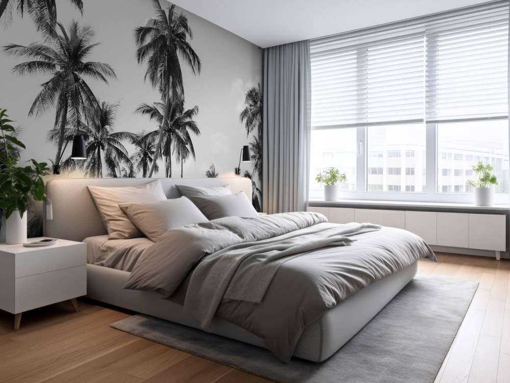 Palme in bianco e nero