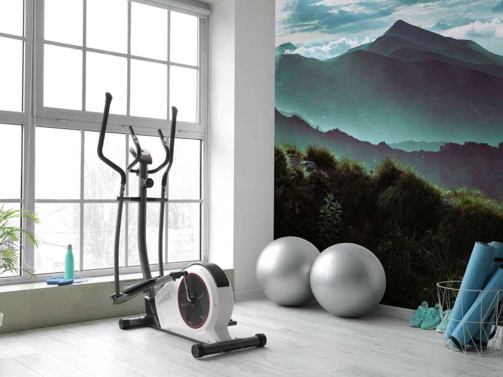 Giungla con montagne