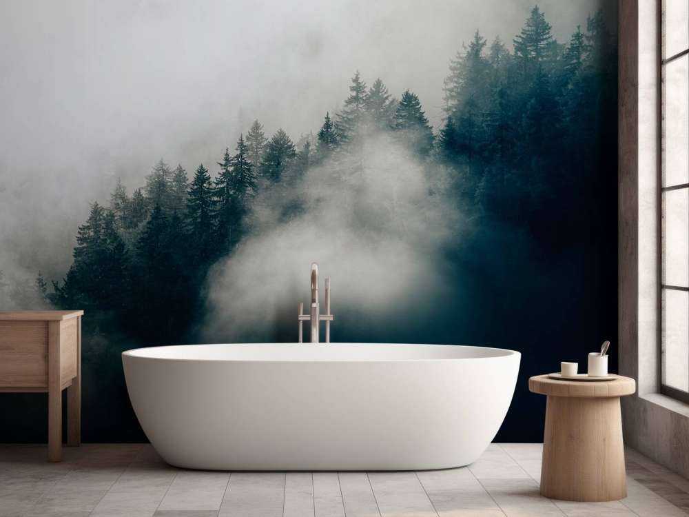 Mattina nebbiosa sulle Alpi