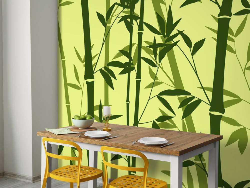 Illustrazione della foresta di bambù