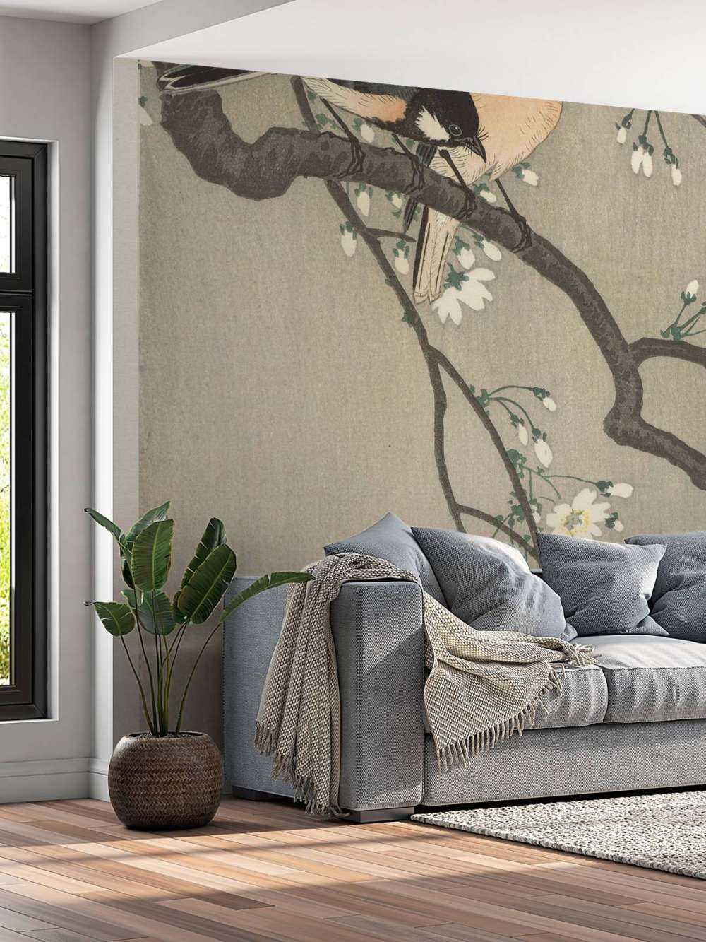 Tette grandi su ramo in fiore