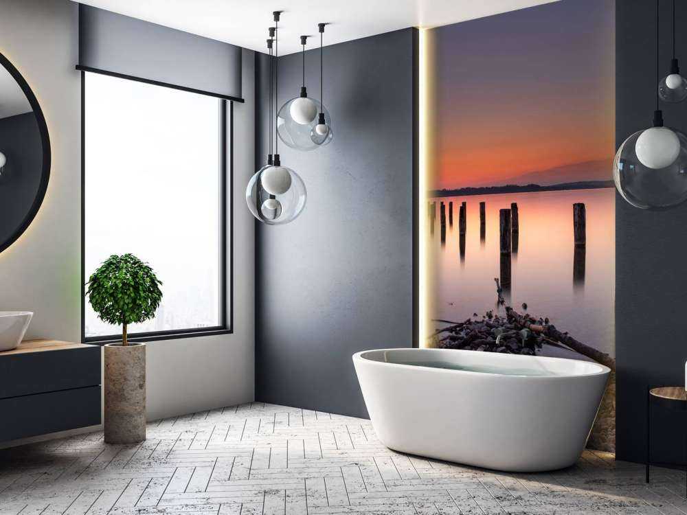 Spiaggia tranquilla rosa