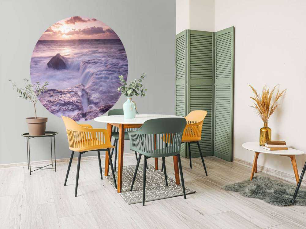 Mare selvaggio al tramonto