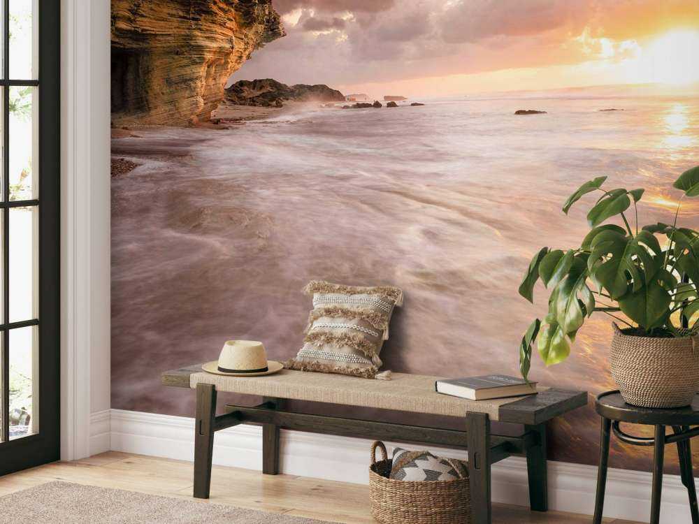 Tramonto sulle rocce