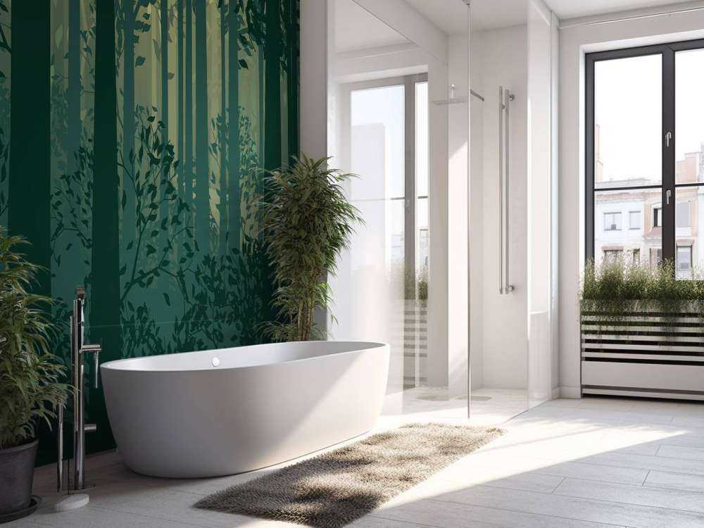 Paesaggio forestale astratto