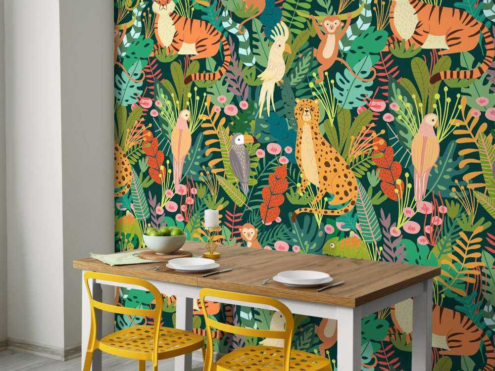 Modello di animali colorati