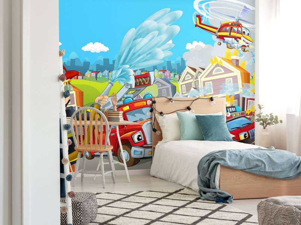 Camera dei bambini vigili del fuoco