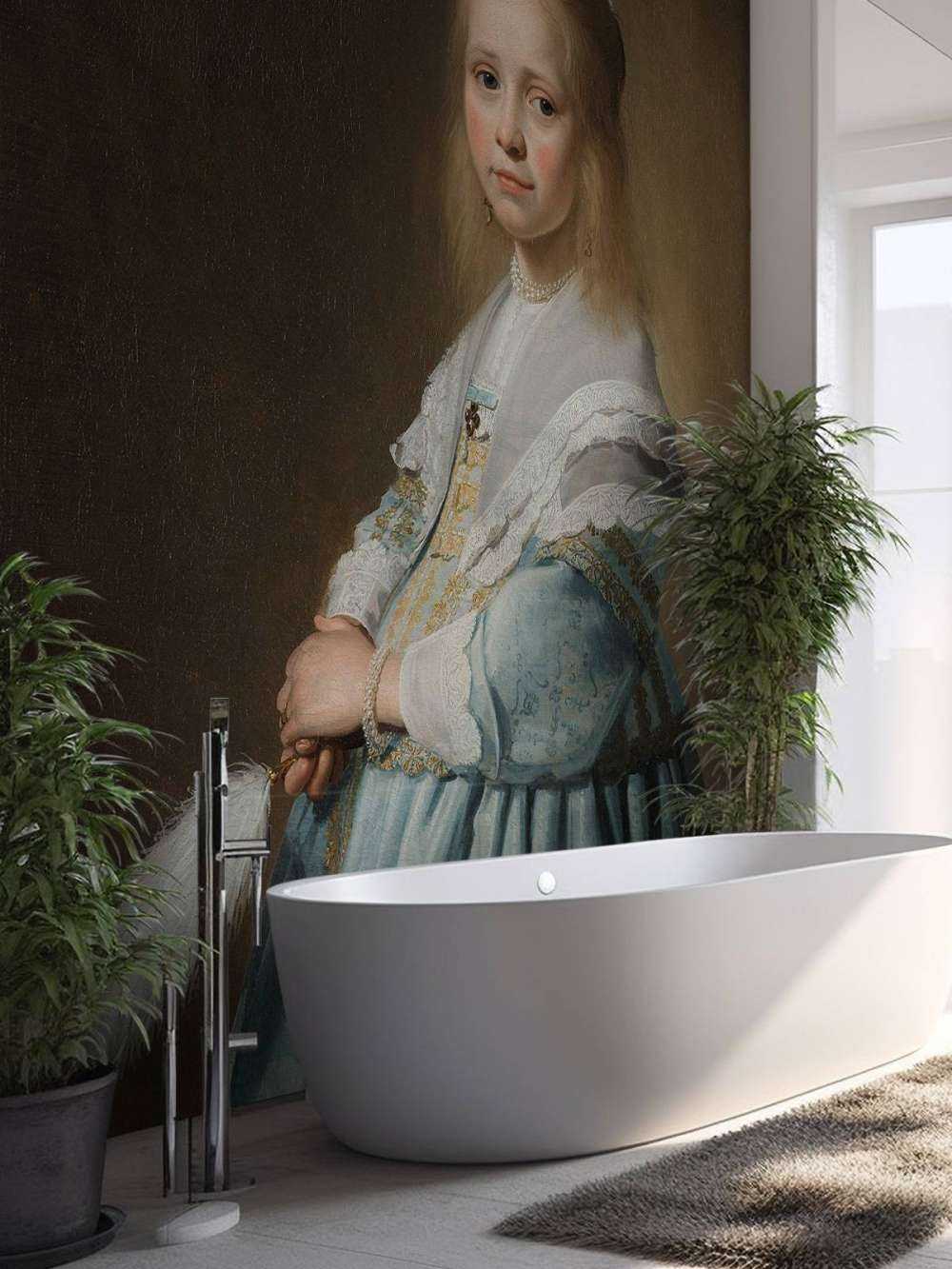 Ritratto di ragazza in blu