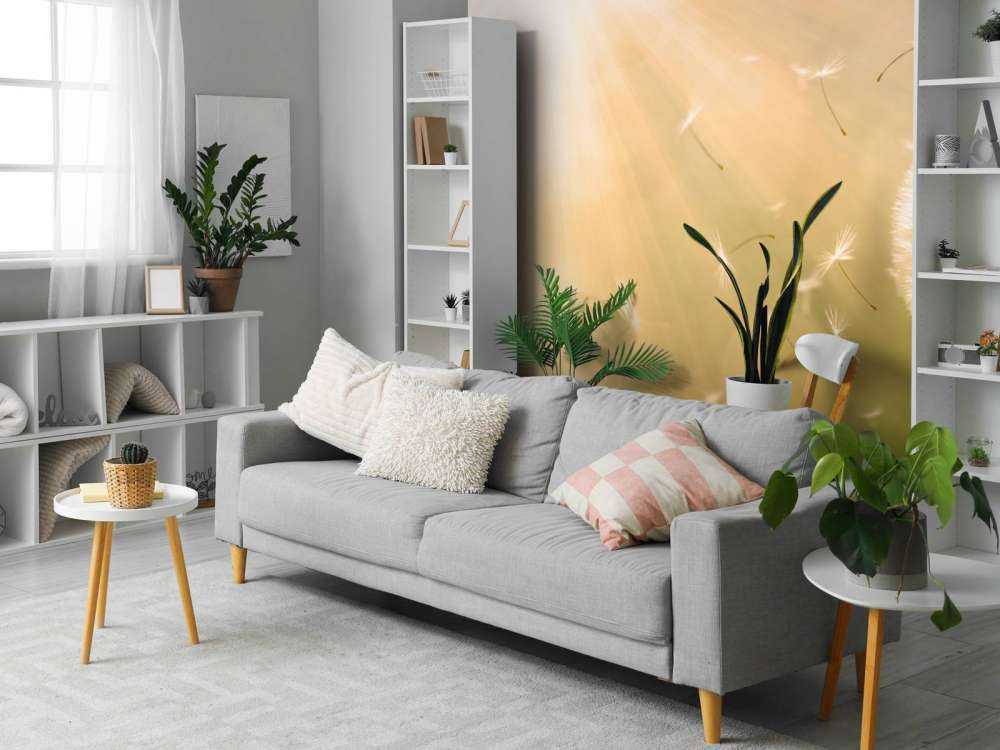 Dente di leone nel vento