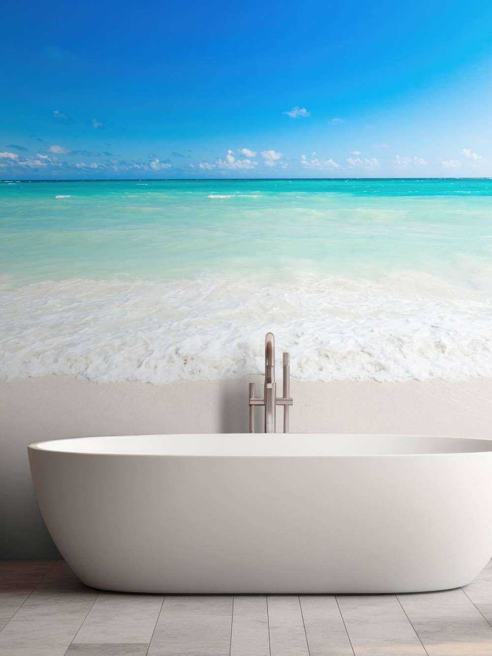 Spiaggia bianca e onde