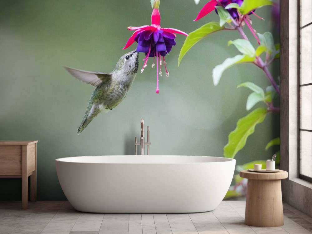 Colibrì che beve