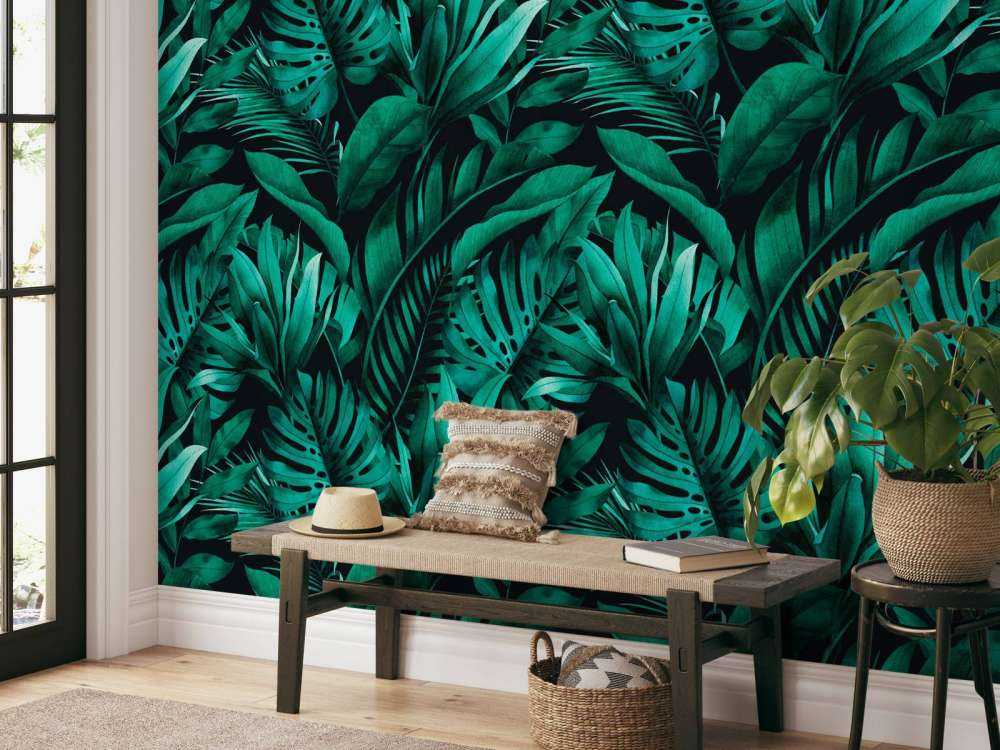 Diverse foglie verdi