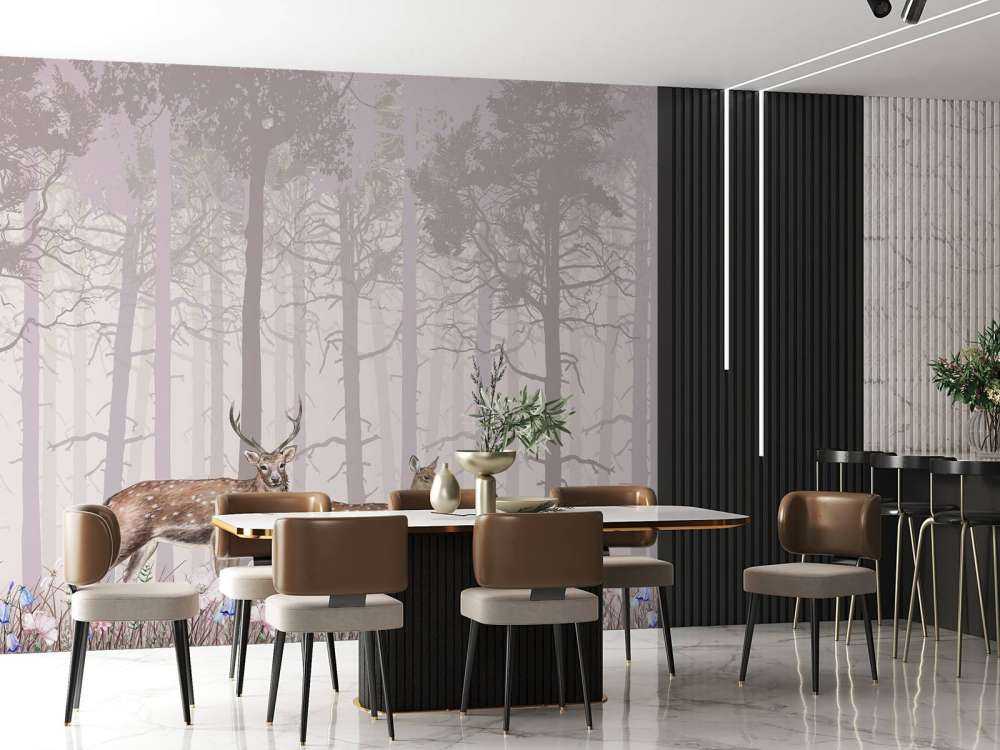 Famiglia dei cervi, rosa