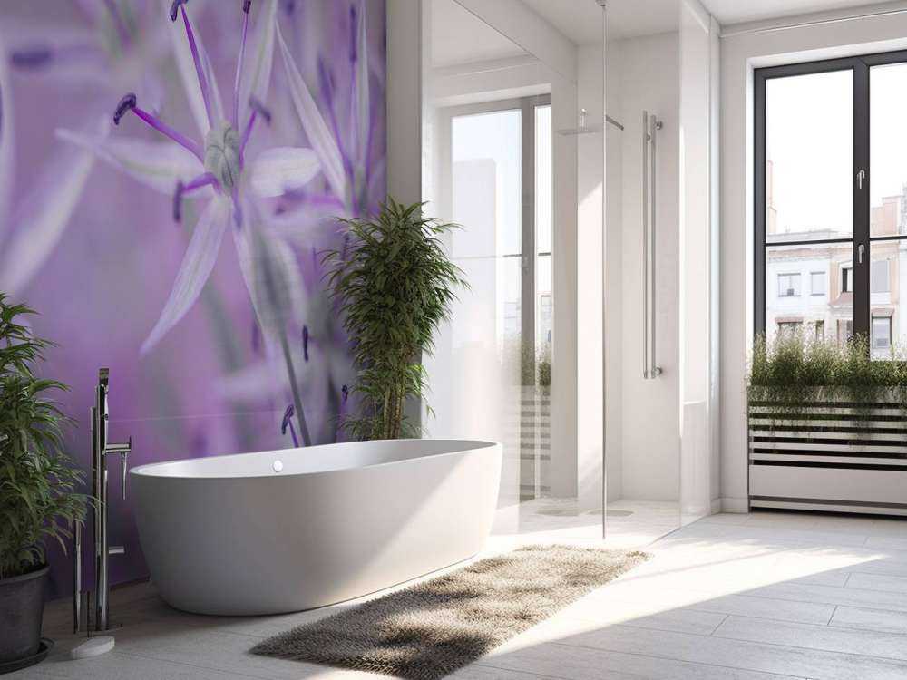 Fiori di allium viola