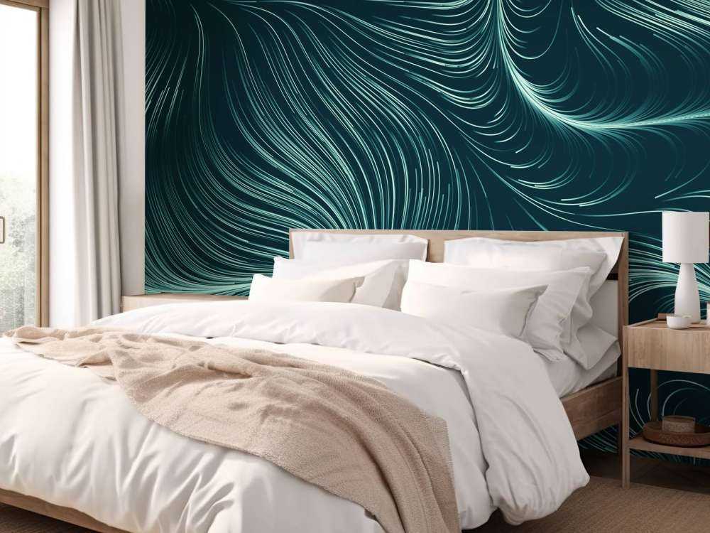 Linee illuminate di verde