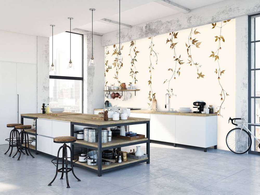 Vite di clematide con fiori