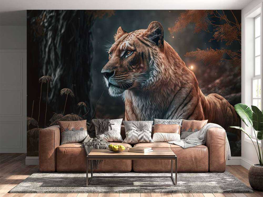 Illustrazione di un leone