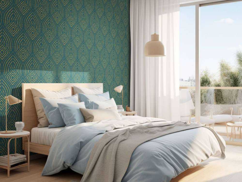 Motivo pavone astratto