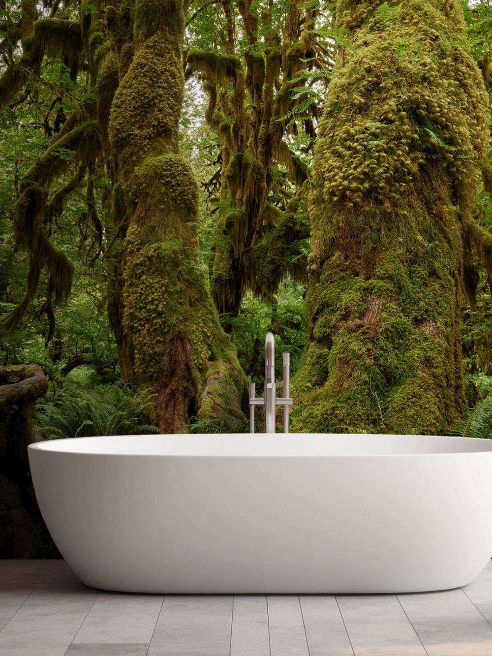 Alberi in una foresta pluviale